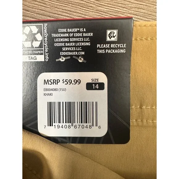 Eddie Bauer shorts women 2 Way Stretch 5”Inseam Hiking Outdoor Wear size 14 - Picture 6 of 13